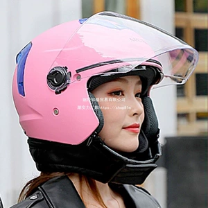 Electric Scooter Helmet Double Visor Winter Half Helmet