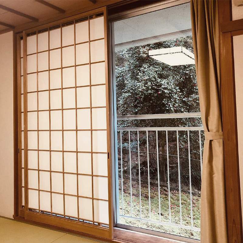 Solid Wood Door Japanese Sliding Door Lattice Door Tatami Sliding Door and Room Door Kitchen Door Room Partition Door
