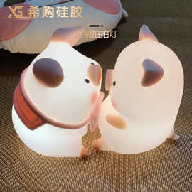 源头厂家硅胶小夜灯定制小礼品床头氛围灯儿童拍拍灯usb睡眠灯
