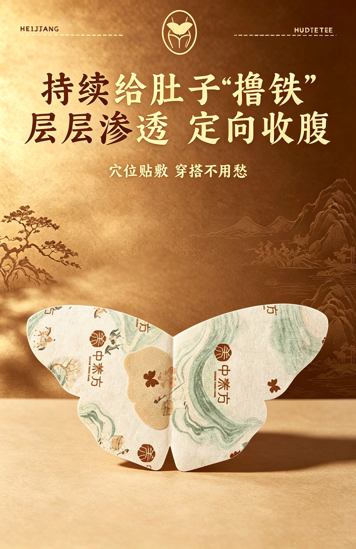 Miaoling Black Ginger Butterfly Herbal Warm Patch Moxibustion Belly Sticker 3 Pack key features