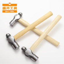 厂家批发圆头锤汽修家用工具木柄锤安装工地锤子高碳钢榔头铁锤