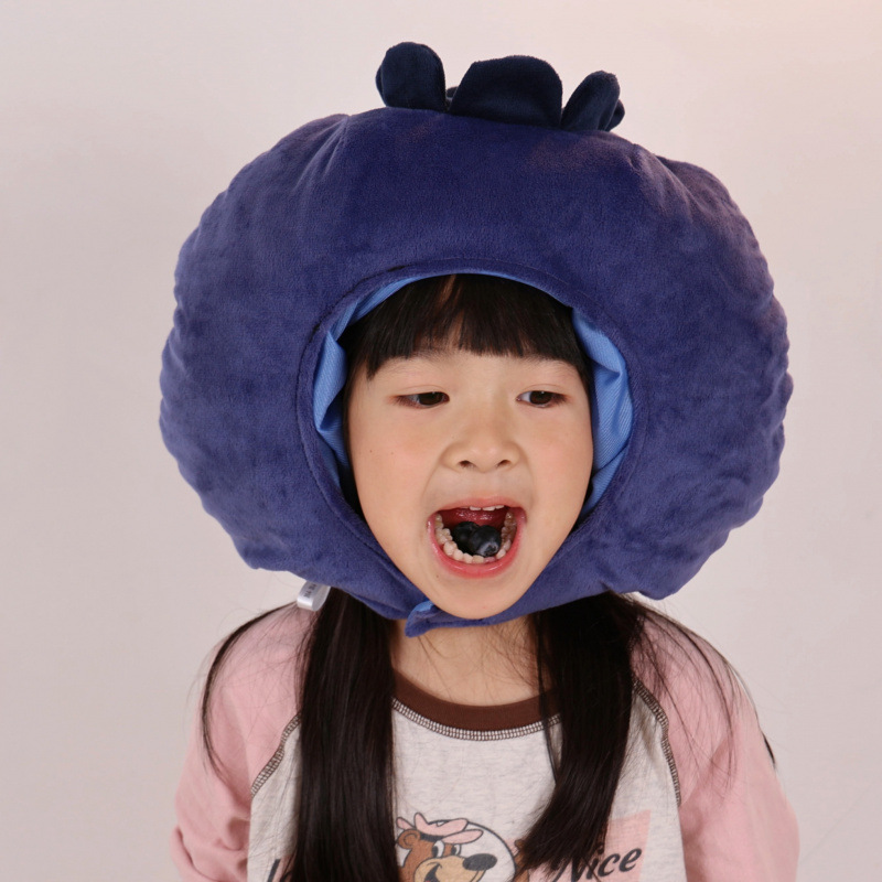 Cute Funny Cartoon Plush Fruit Shape Blueberry Headgear Hat Children Photo Photography Photo Performance Props