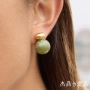 小众跨境欧美绿色耳钉