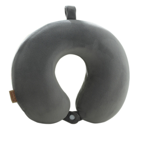 Memory pillow U-shaped pillow core travel neck pillow U-shaped neck pillow LOGO embroidered U-shaped pillow solid color memory foam U-shaped pillow