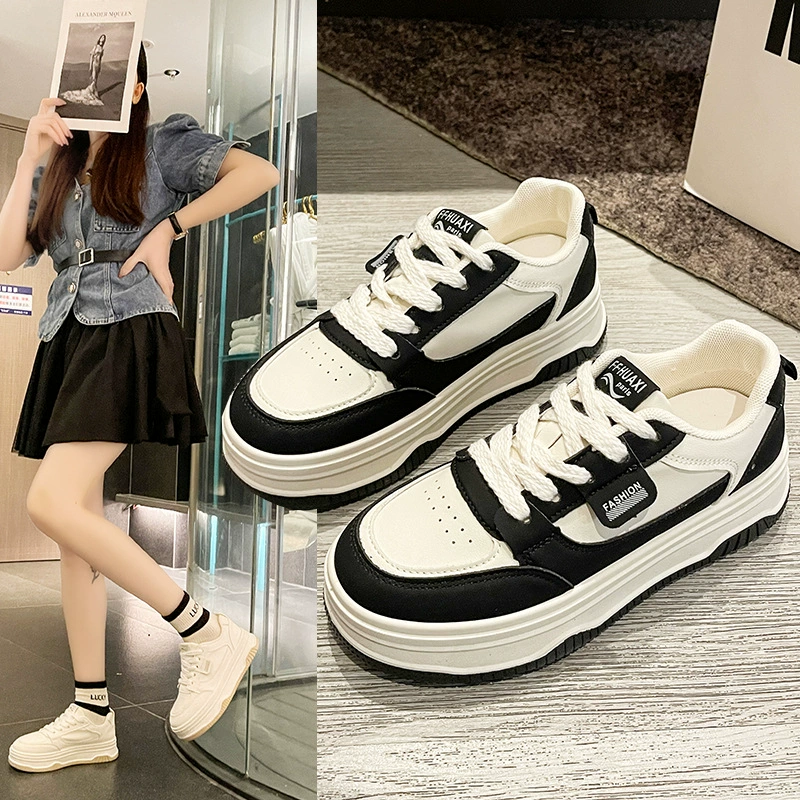 Летняя юбка маленькая белая обувь женская 2024 новая взрывная обувь дикая студенческая молочная обувь fufu повседневная спортивная доска