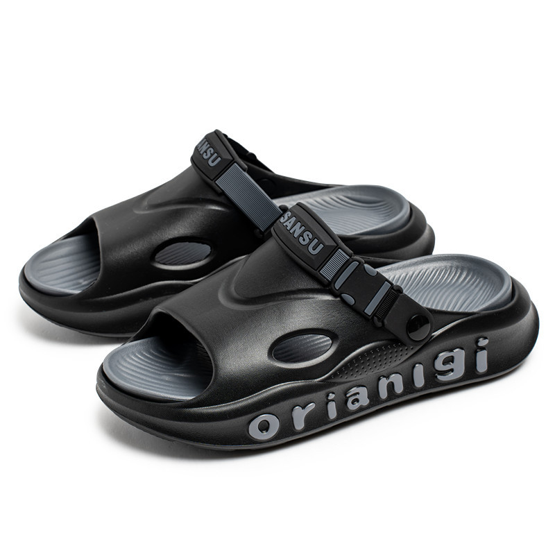 2025 verano nuevos zapatos con agujeros, sandalias y zapatillas casuales al aire libre de gran tamaño, zapatos de playa coreanos, sandalias de mierda