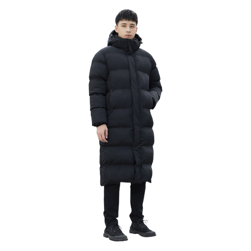 Зимнее длинное хлопковое пальто больших размеров выше колена, пальто для художественного экзамена, спортивная одежда, тренировочная одежда для футбольного игрока, детское длинное пальто