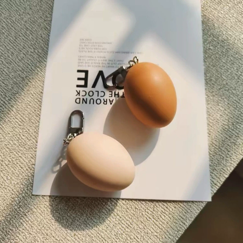 Полуобрезанное целое вареное яйцо, брелок для сумки, ювелирный кулон, забавная и забавная имитация еды для естественников