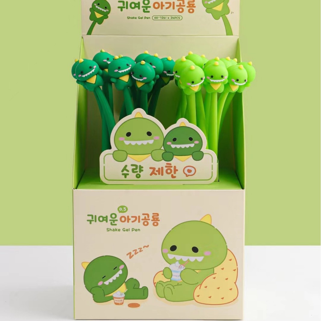 KK-7241 탐욕스러운 작은 공룡 셰이커 펜