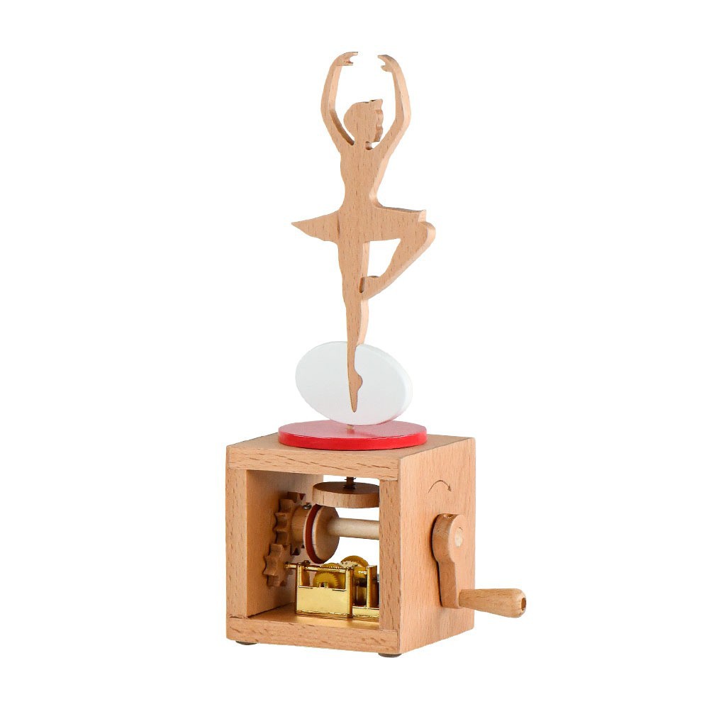 手振り動物木製オルゴールオルゴールクリエイティブ工芸品家具置物祝日誕生日プレゼント遊び