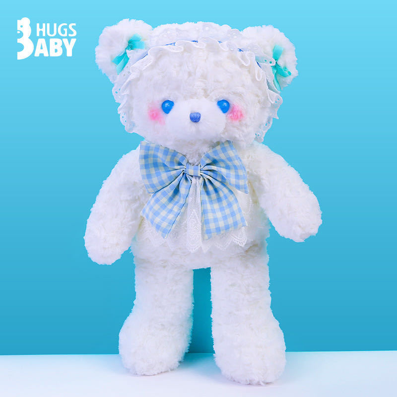 Abrazo bebé genuino Lolita conejo muñeca cinta pajarita oso de peluche de juguete animal muñeca de trapo regalo