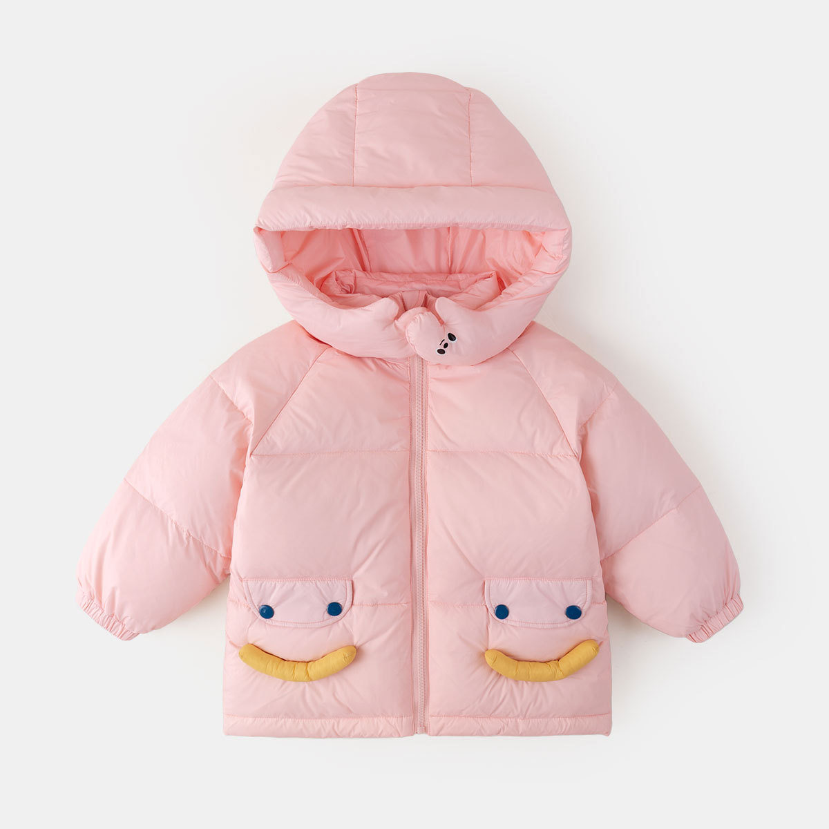 [Serie Smile] chaqueta de plumón de pato bebé chaqueta acolchada de algodón para niños de invierno chaqueta acolchada de algodón para Niñas Ropa para niños