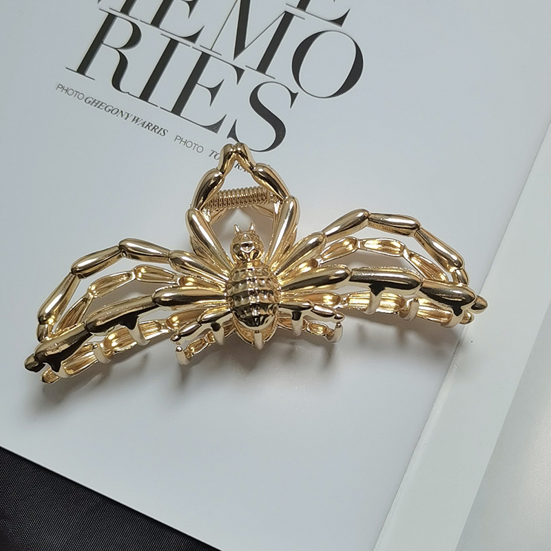 Vintage Style Spider Alloy Plating Hair Claws display picture 3