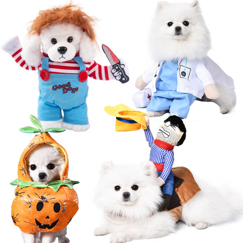 Halloween Dog Costumes for Small Dogs, Funny and Quirky Transformations, Teddy Cat Style Creative Outfits for Pets