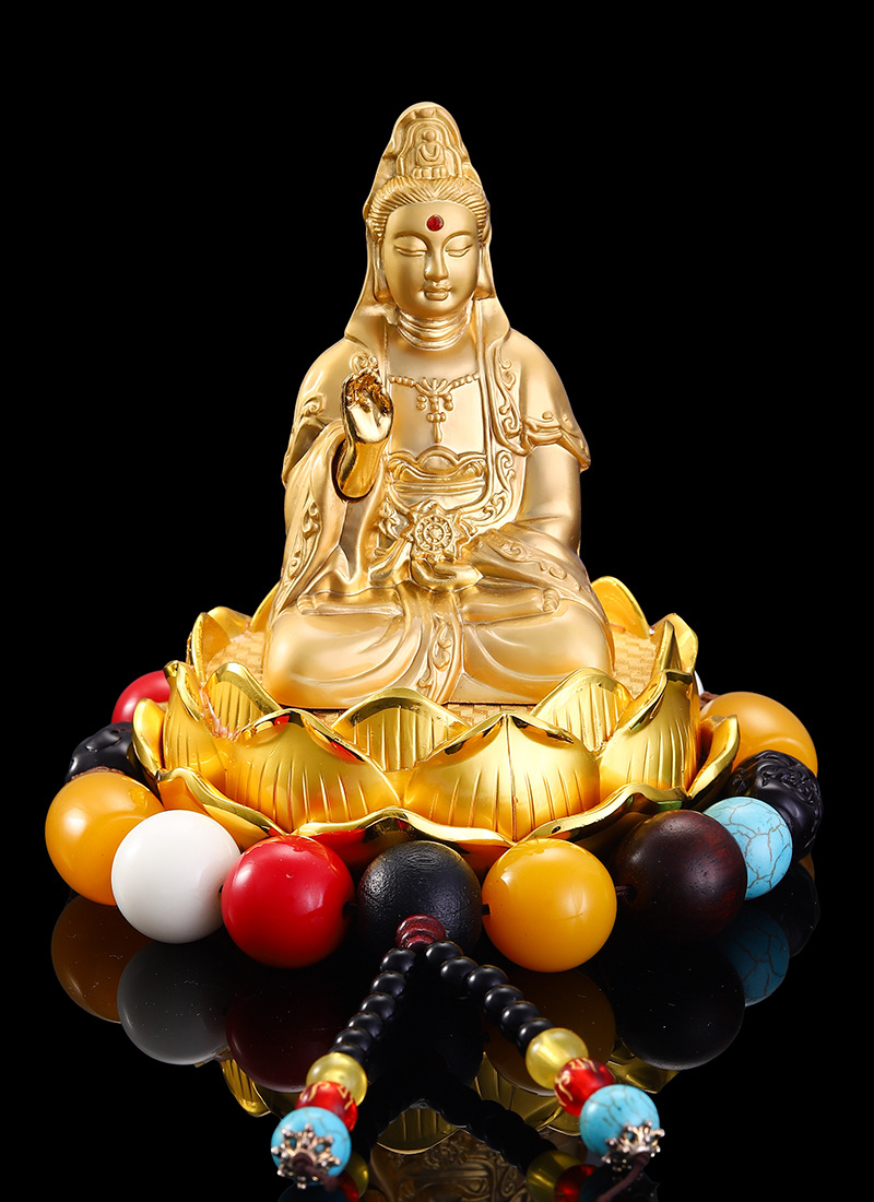 Car ornaments thousand hands Guanyin car accessories perfume center console perfume holder Buddha statue men's car car accessories