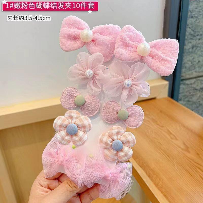 韓国版のかわいい花の蝶結びの髪飾りの女の子の前髪のクリップのカードの子供は髪飾りの女性を傷つけません。|undefined