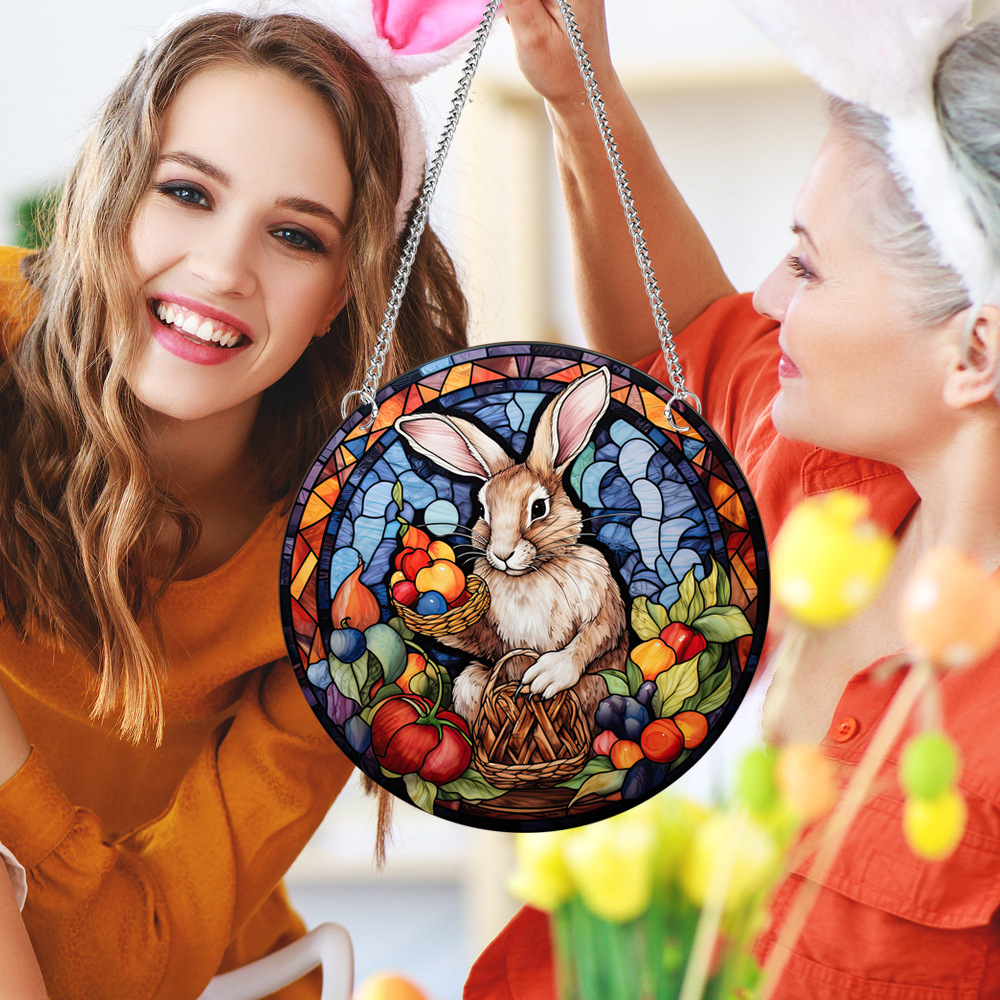 95g Weight pendant Home Textiles & Decor Type Acrylic Material Easter Festival Rabbit Pattern Casual, Elegant, Classical Style Easter Casual Elegant Classical Rabbit Arylic Party Supplies Decorations 58
