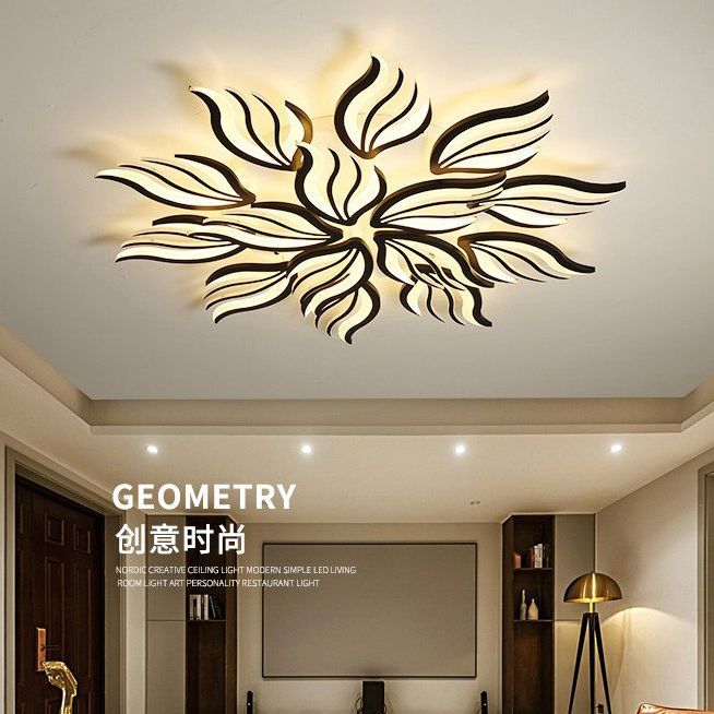 Explosiones transfronterizas dormitorio comedor doméstico lujoso ambiente ligero lujoso Zhongshan simple sala de estar iluminación creativa lámpara de techo