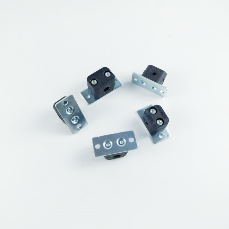 实验室面板安装尼龙管夹不锈钢气路管道卡铝块支架英制固定管卡