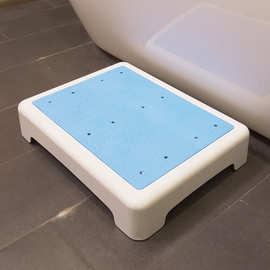 浴缸防滑垫亚马逊新品蓝色马桶脚凳防滑踏步垫老人儿童防摔浴室凳