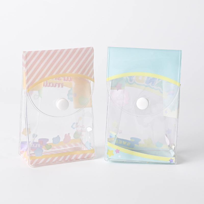 现货按扣礼品袋喜糖零食卡通包装袋 pvc手提伴手礼袋批发