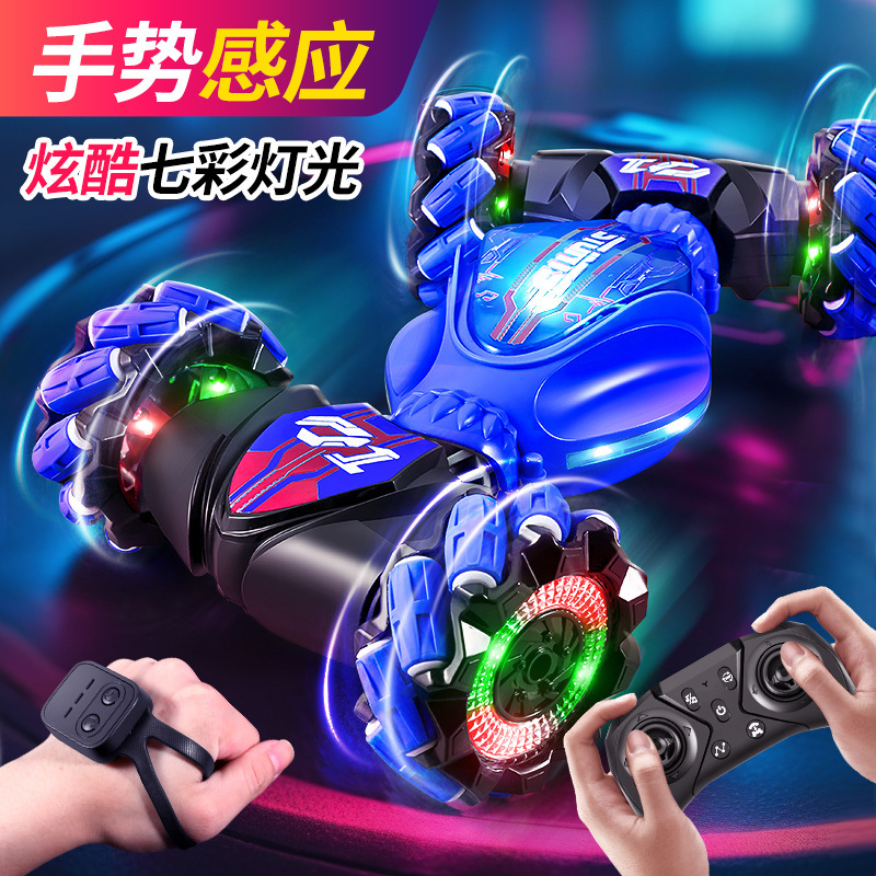 New cross-border rc gesture induction twist car off-road climbing four-wheel-drive deformation stunt drift light remote control racing car