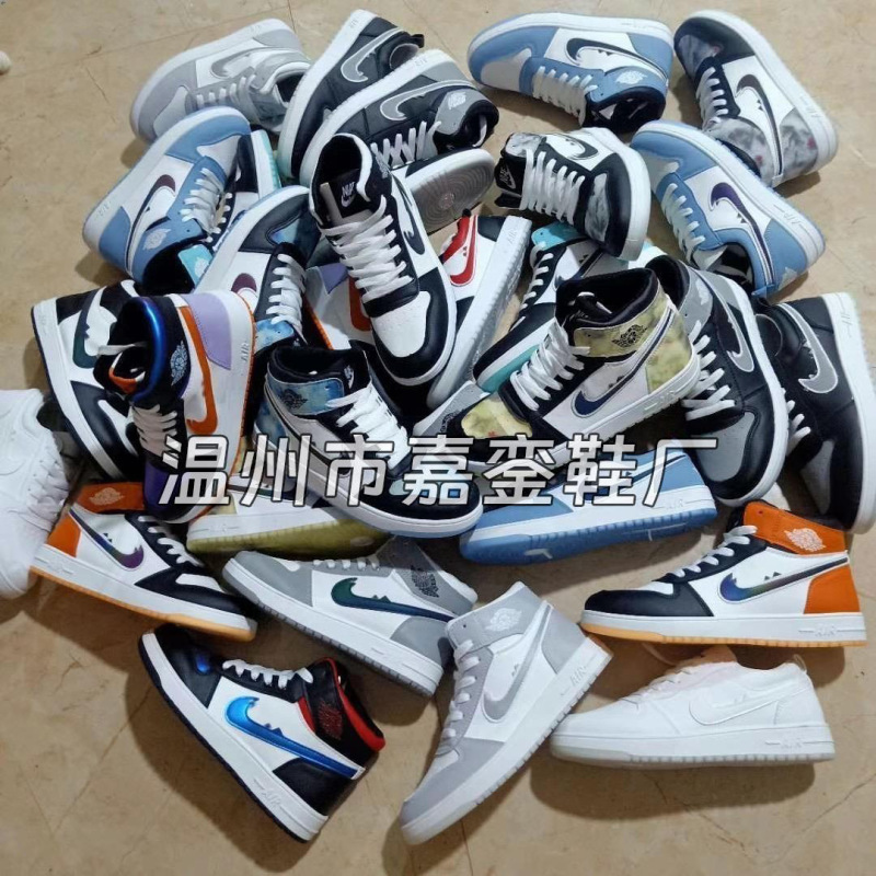 Fujian Men's Shoe Wholesale Manufacturer Casual Sneakers Thick-Soled Breathable Versatile Trendy Student Patchwork Comfortable Sports Shoes