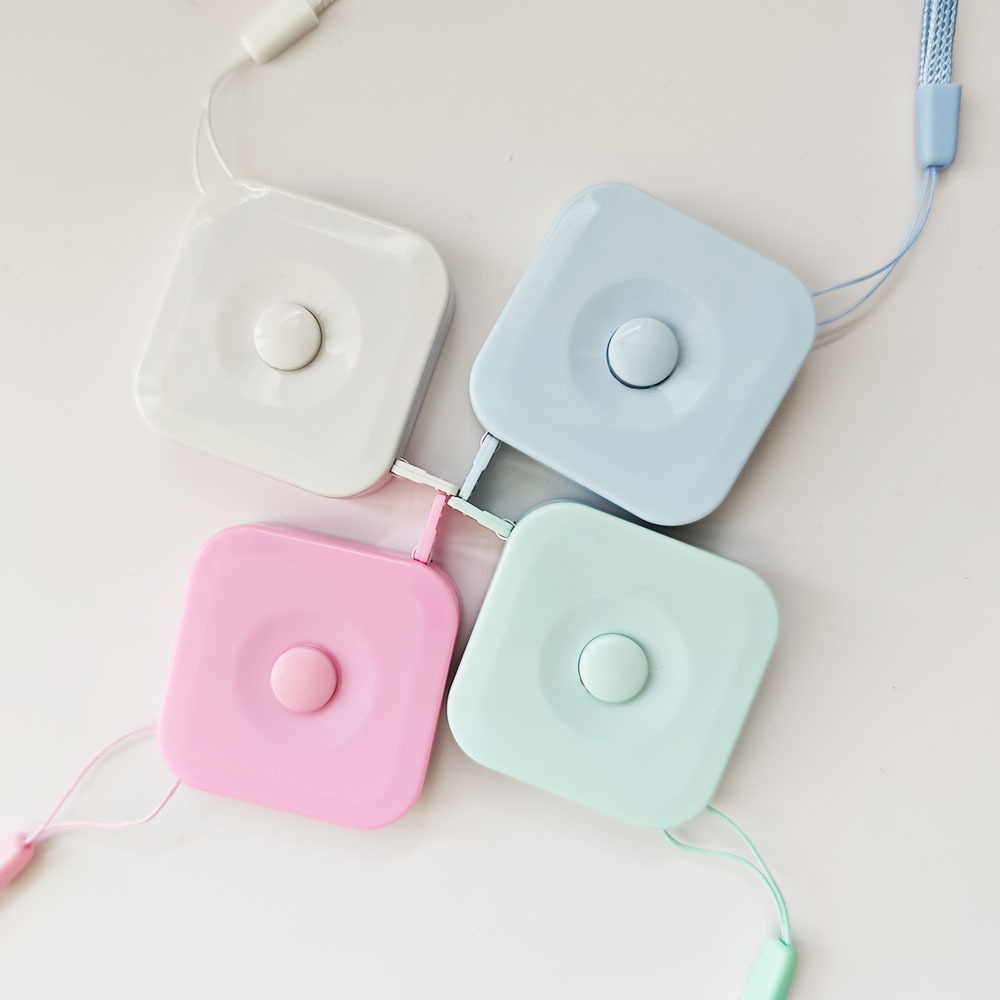 Cinta métrica de Color 1,5 m Mini cinta métrica retráctil redonda en stock publicidad LOGO regla de regalo regla de tres circunferencia Regla suave