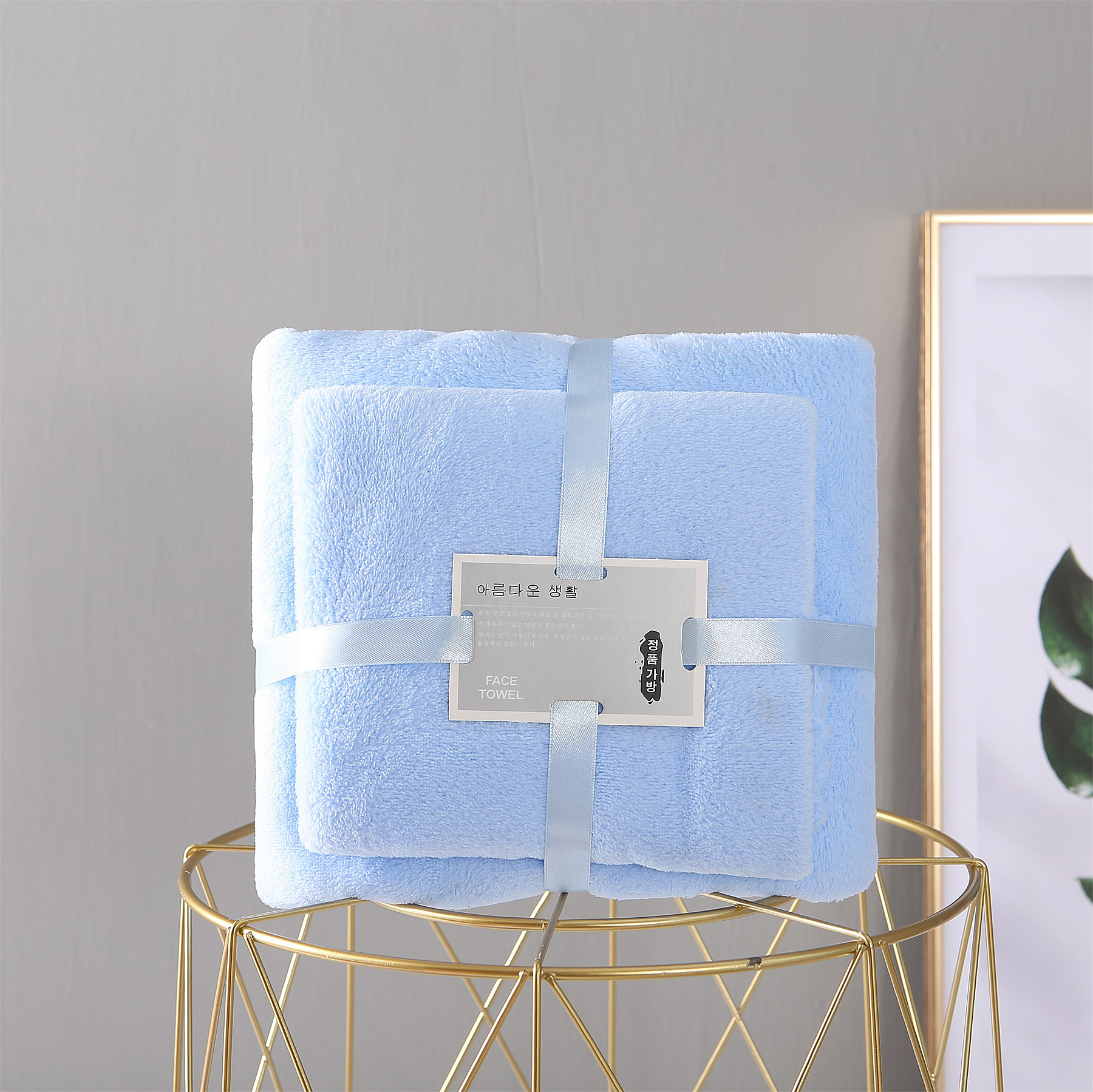Caja de regalo de toallas de baño de tres piezas, regalos de boda, cumpleaños de la compañía, apoyo de logotipo, bordado de estampado