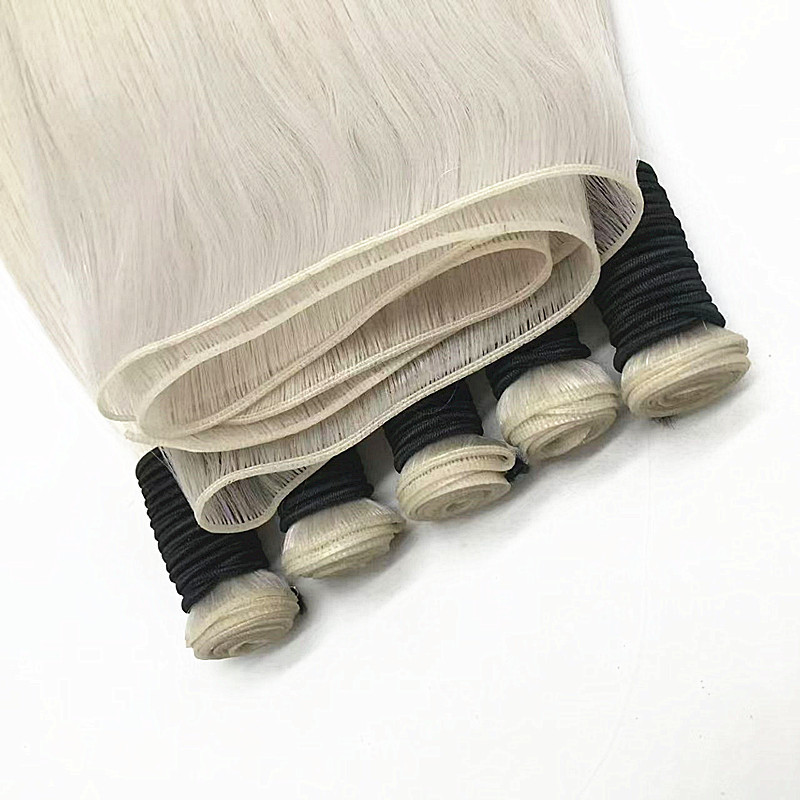 Genius Hair Extensions Second Generation Handmade Weaving Full Hand-Woven Real Human Hair European and American Export Direct Supply Hair Extensions