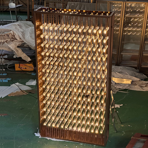 High-end customized normal temperature wine cabinet with light, acrylic wine rack, foreign wine display cabinet, stainless steel wine cabinet display rack