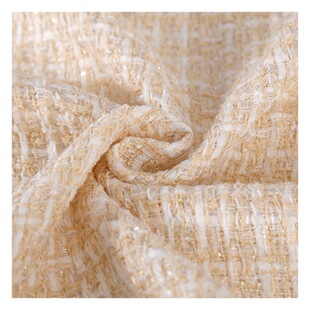 Bright silk Chanel style fabric coarse woven woven woolen woolen fabric women's shoes and hats luggage woolen fabric
