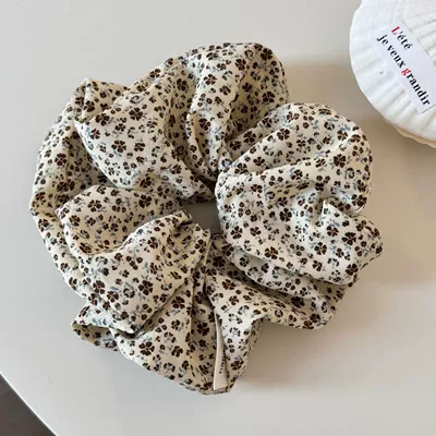 accessory, Saç üçün rezinlər - gentle-big-circle-rice-flower-pattern