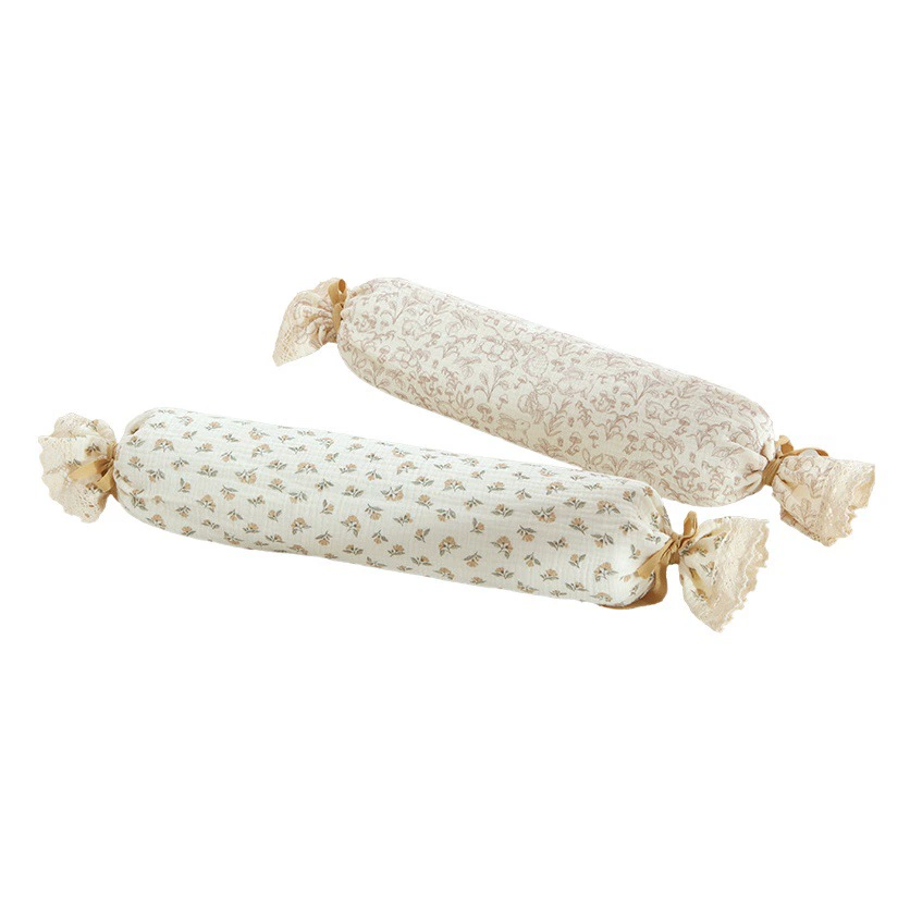 Четырехслойная марлевая детская конфетная подушка, длинная подушка, подушка из гречневой скорлупы, Подушка для сна с жемчугом, хлопковая подушка, съемная и Моющаяся