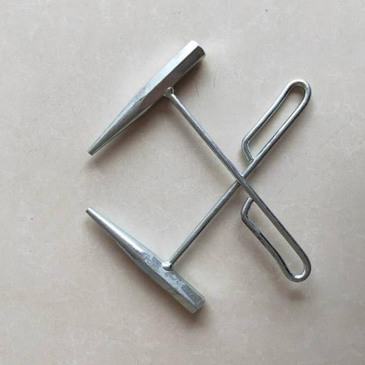 9.8 철도 선로 유지 관리 특수 신호 펀치 손잡이가 있는 철도 액세서리 중공 해머 강철 레일 손잡이가 있는 플랫 삽