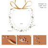 Drill suitable for photo sessions, universal hair accessory, headband handmade for bride, simple and elegant design