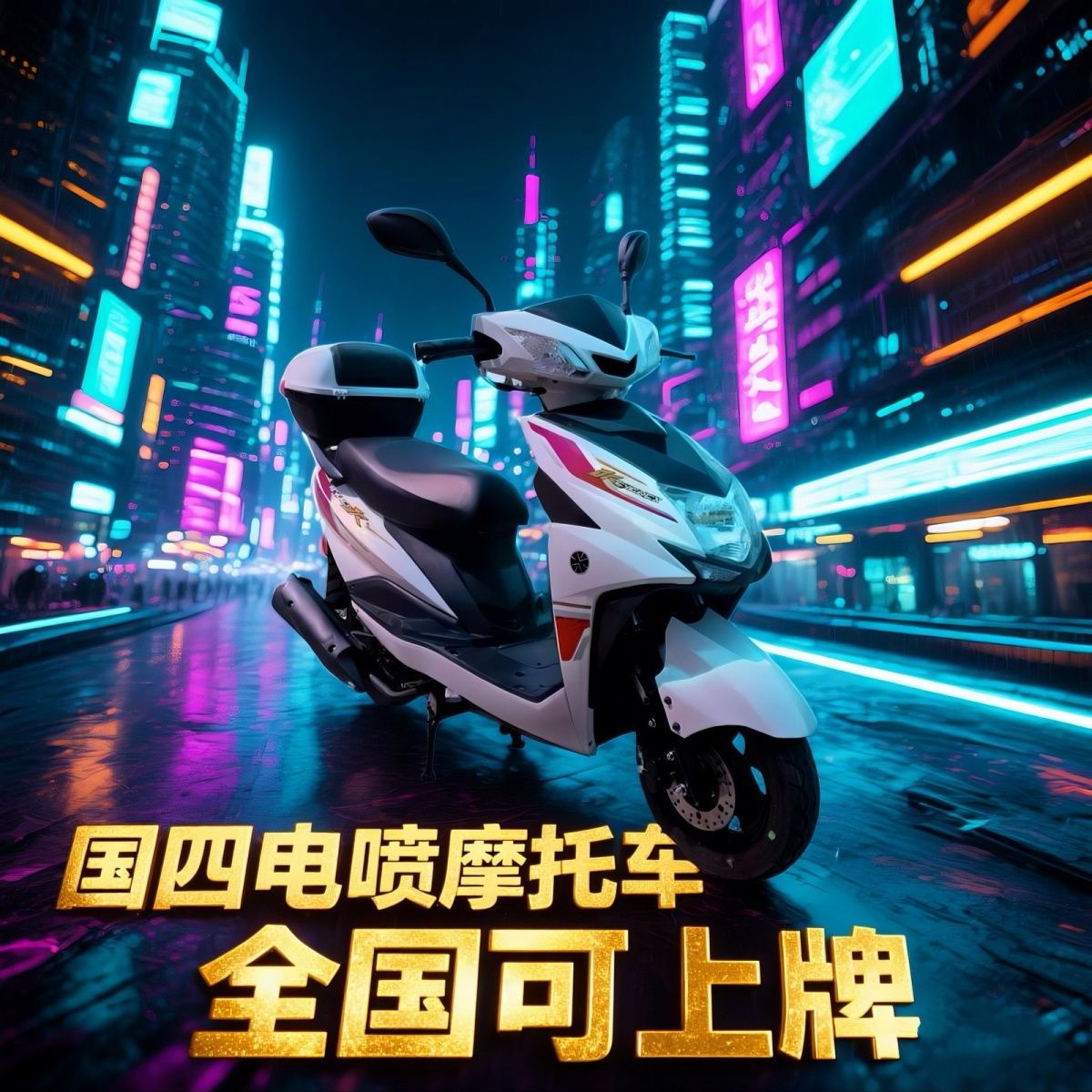 Скутер Shangling 125cc белый EFI