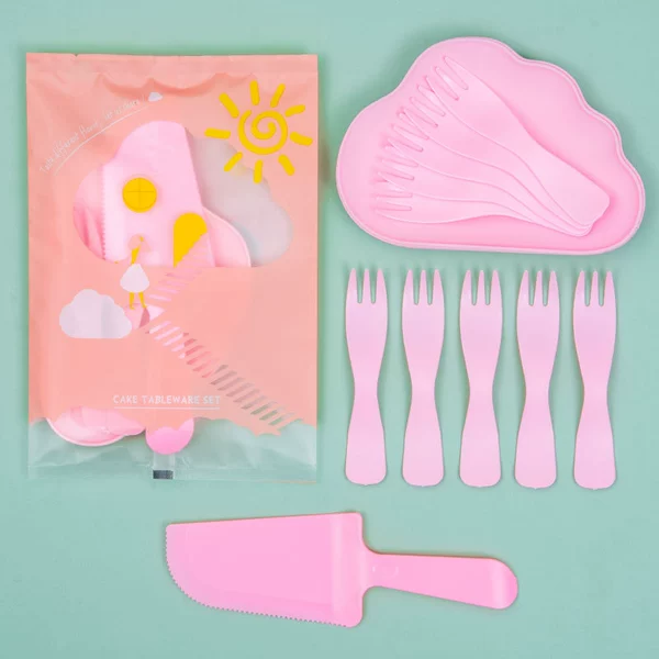 Hollow clouds bag Yun Duo Danpan powder 10 plate fork knife 18 sets
