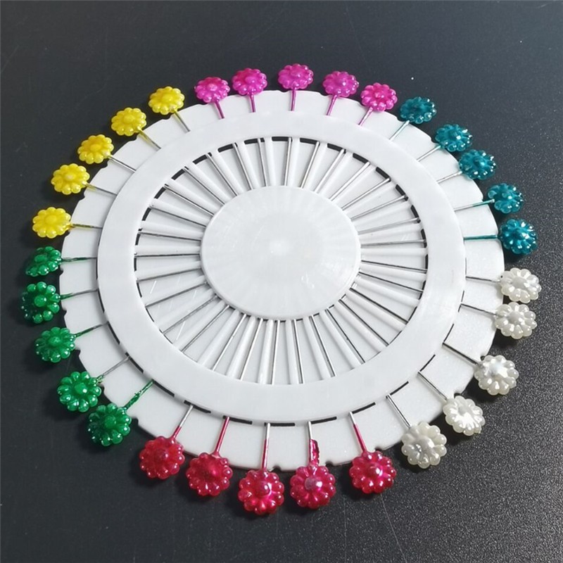 Color del grano de posicionamiento pin perla pin calibre pin ramo decorativo pin 40 unids/placa 30 unids/placa