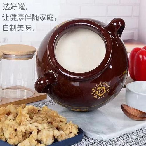 陶罐陶瓷油罐厨房用品家用油坛土陶油壶装猪油罐子加厚带盖油缸