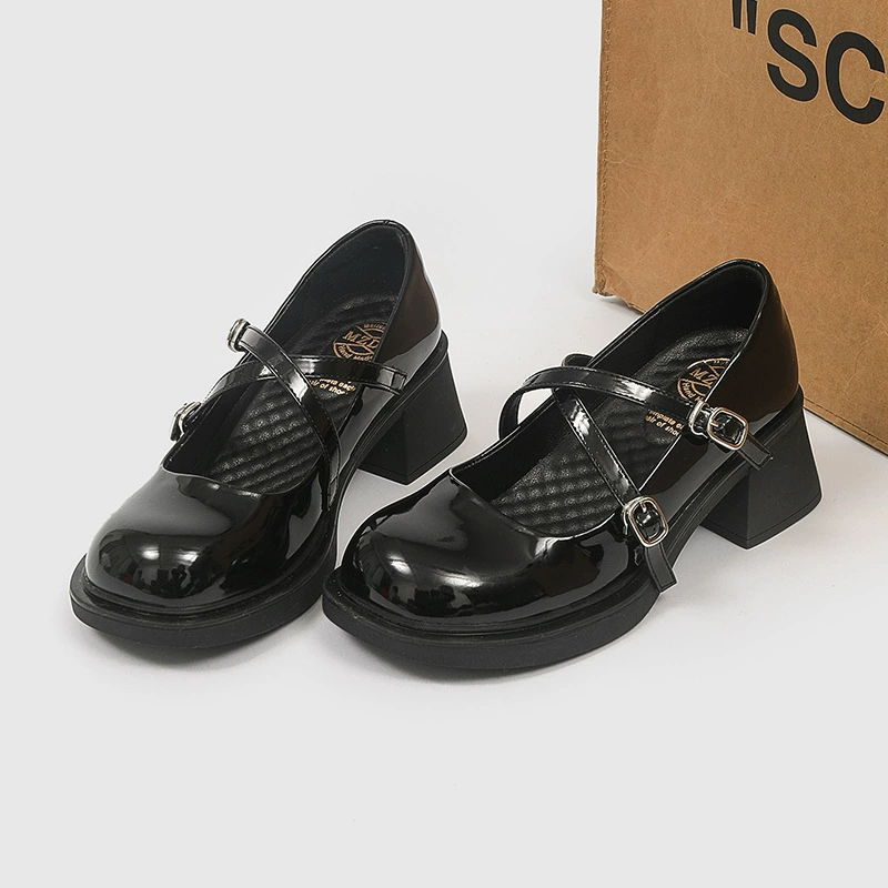 Footwear от , подходит к юбке для кожаной обуви, французский стиль, коллекция 2023