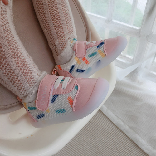 Wholesale 2026 Spring and Autumn New Season Baby Shoes for Boys and Girls, Infants, Learning to Walk Shoes 0-1 to 2 Years Old, Soft Sole, Mesh Surface, Breathable