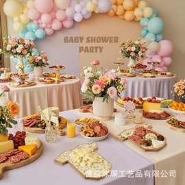 跨境不规则芝士奶酪板带刀叉派对托盘面包水果切板衣服砧板辅食盘