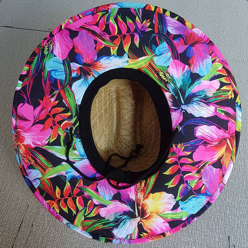 Sombrero vaquero de mezclilla con flor de girasol, sombrero de paja de ala ancha para hombre y mujer, estilo occidental.