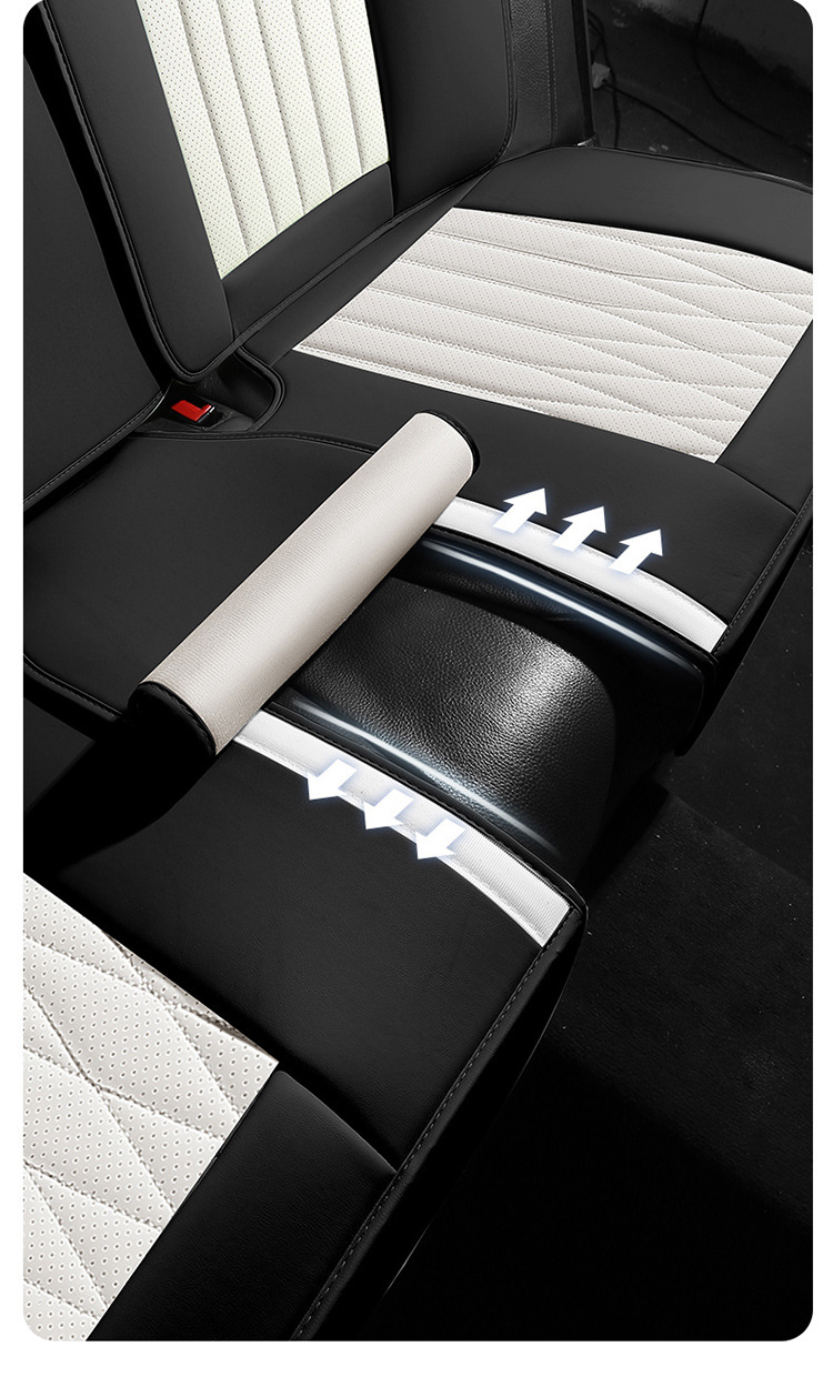 25 Years New All-Inclusive Diamond-Shaped Full-Leather Car Seat Cushion for All Seasons Manufacturer Wholesale All-Inclusive Seat Cover Cushion
