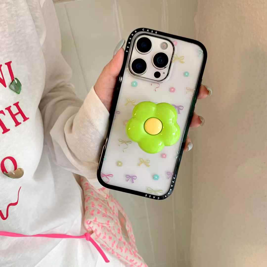 Pequeñas flores de lazo de nicho frescas para Apple 15Pro/16Pro funda para teléfono móvil 14PM nuevo 13 femenino 16PM