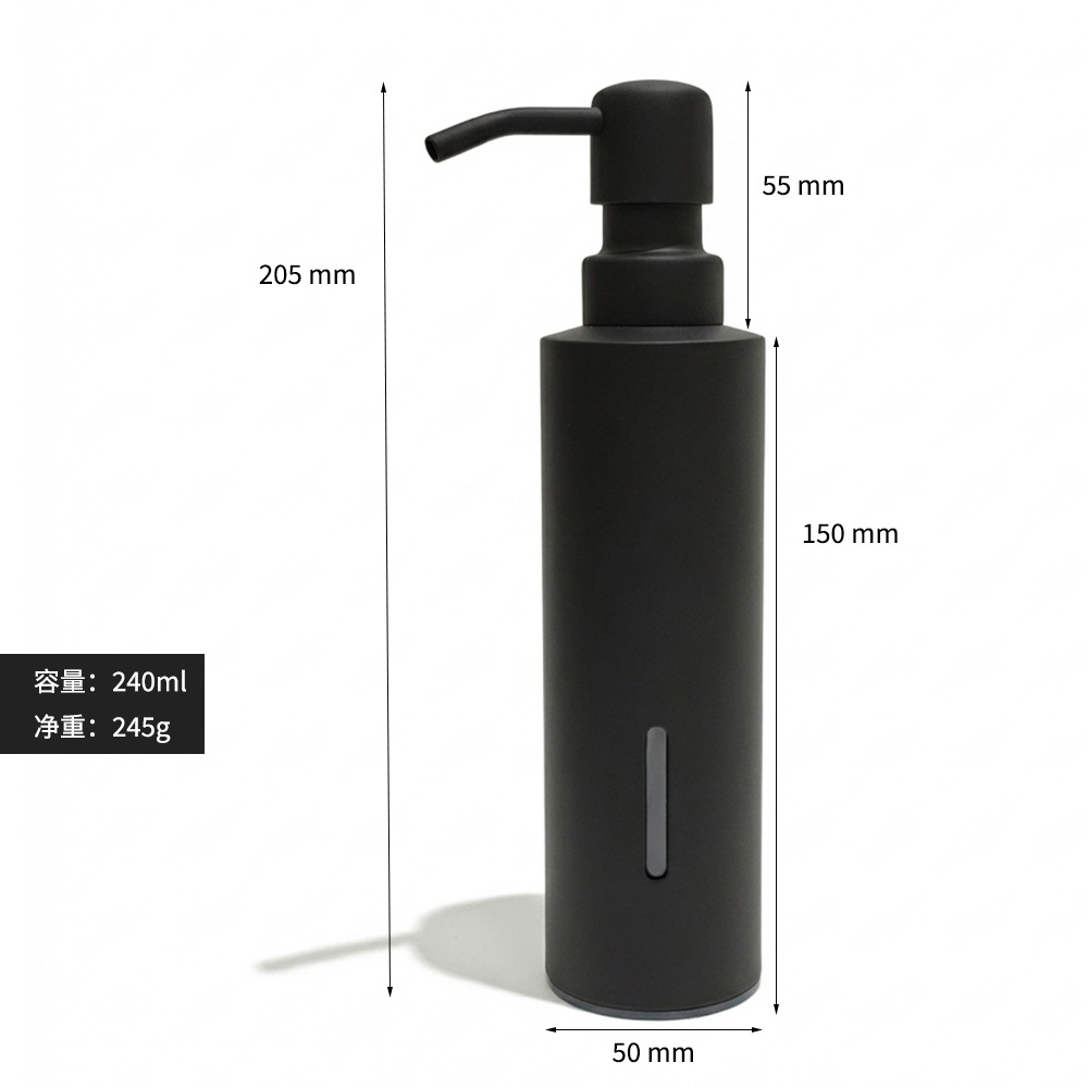Dispensador de jabón de pared de acero inoxidable para baño de hotel transfronterizo, champú de baño, gel de ducha y dispensador de jabón