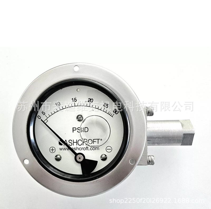 美国ASHCROFT品牌原装35-1132SL-25S-XFF-30型号CE认证工业压力表