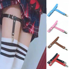 Wholesale European & American Cross-Border Japanese-Style Soft-Girl Leather Handmade Thigh Chains, Leg Rings, Performance Leg Accessories, and Suspender Stocking Decorations