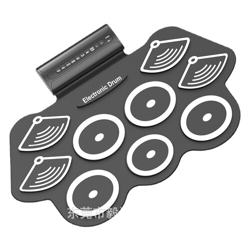 Handheld Electronic Drum Set, Portable Drum Kit with Bluetooth, Ideal for Beginners and Kids to Practice